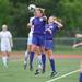 Pioneer's Elizabeth Fichera head buts the ball during the first half of the district finals, Friday May 31.
Courtney Sacco I AnnArbor.com